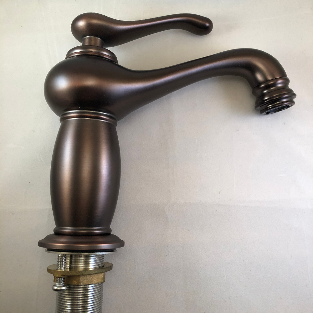 Single Handle Solid Brass Basin Faucet- Oil Rubbed